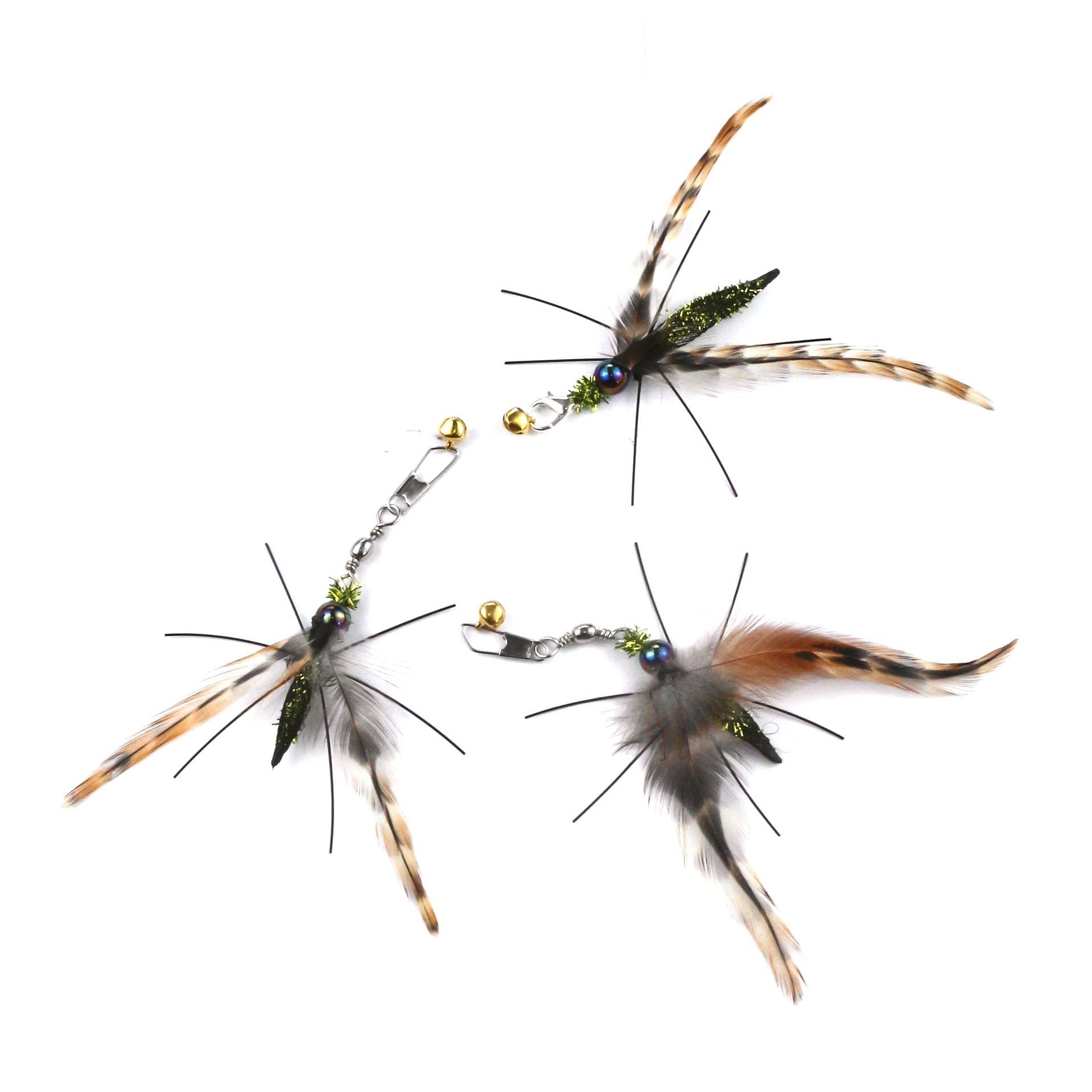 고양이 낚싯대 신형 작은 벌레 교체용 헤드