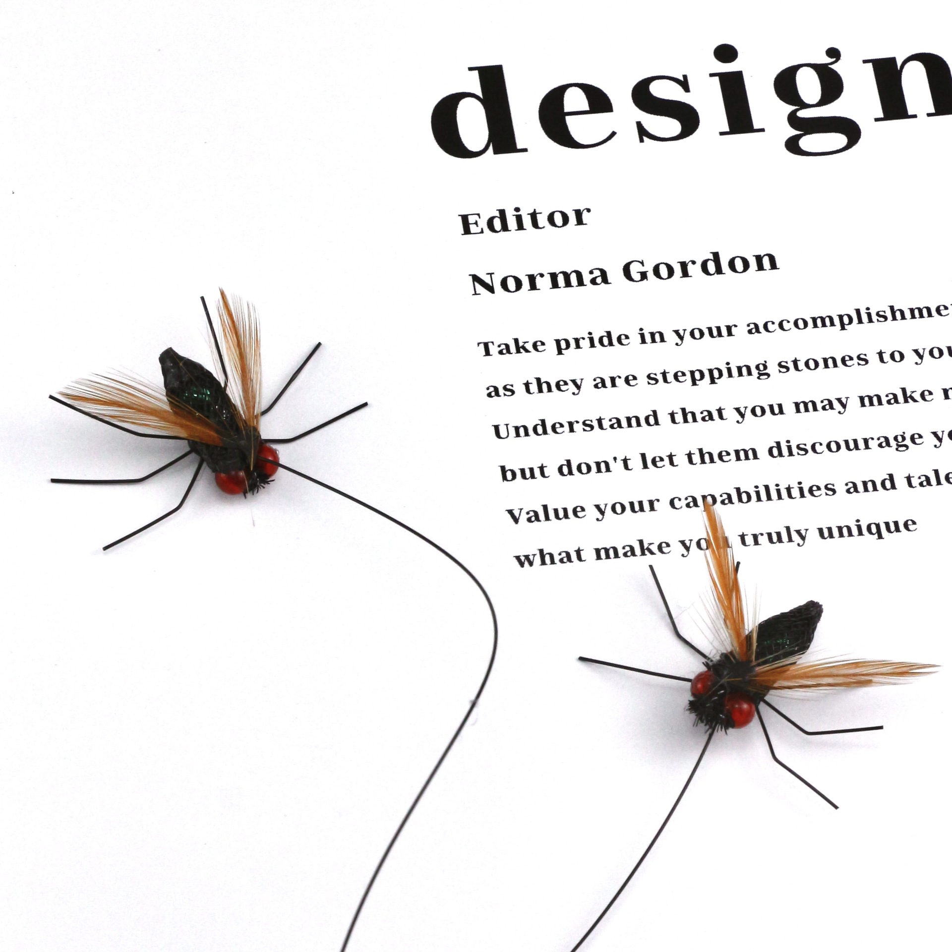 방울 달린 파리 고양이 장난감 막대 교체용 머리