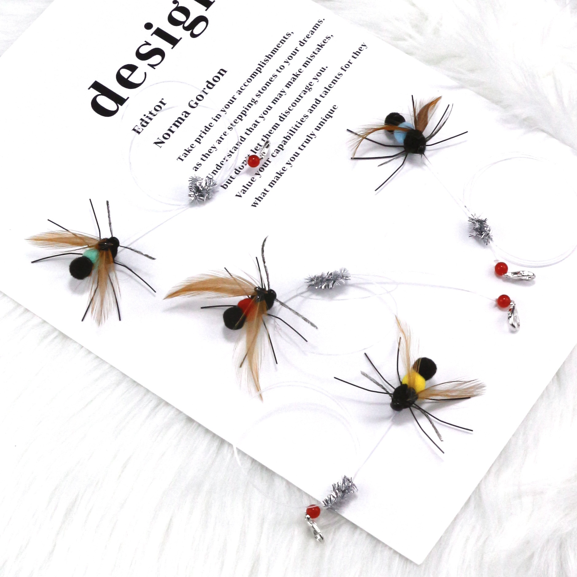 날아다니는 개미 고양이 장난감 막대 교체용 머리